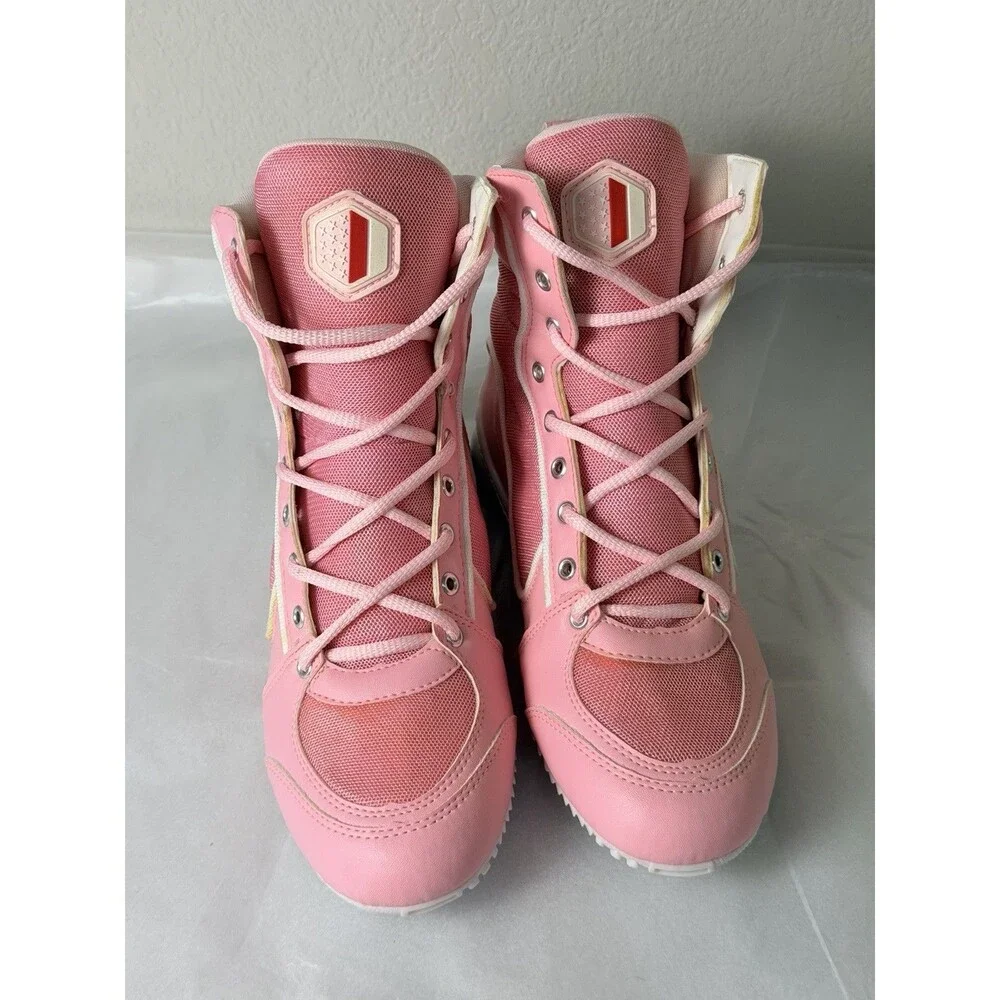 UZAFIT Handmade Women’s  6.5 Fitness Training High Top Shoes Pink Made in Brazil